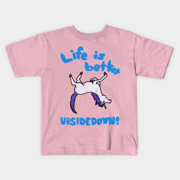 UPSIDEDOWN Kids T-Shirt by acorntree